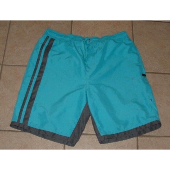ARIZONA Bright Blue Mens Sz Large Cargo Mesh Lining Swim Board Shorts - Picture 1 of 2